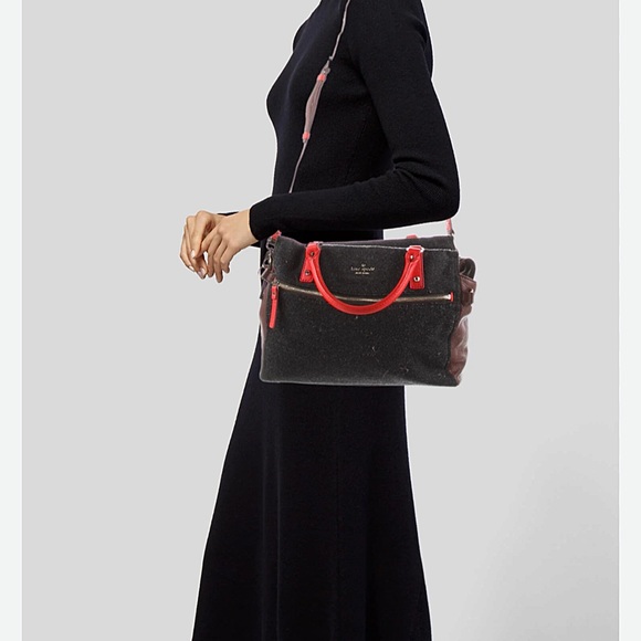 kate spade Handbags - Kate Spade Cobble Hill Wool Leather Bag